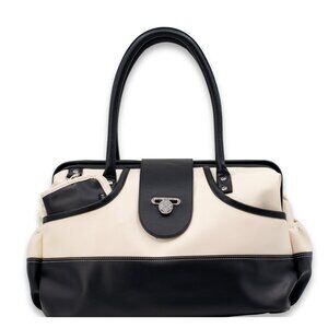 Carry on Vegan Leather Duffel with Travel Wallet, Packing Cubes, Shoe Covers